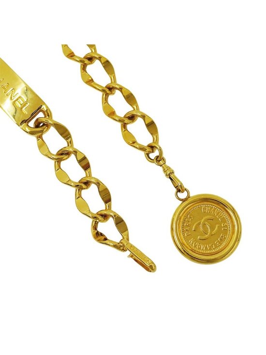 Chanel Belt Chain Gold Logo Plate Coin Motif main image 8